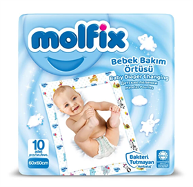 Molfix Bebek Bakım Örtüsü 10lu Yeni