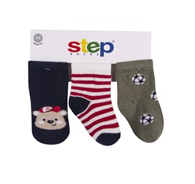 Step Çorap Soket 3lü Futbol Ayıcık