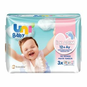 Uni Baby İlk Adım Islak Mendil 3x52li